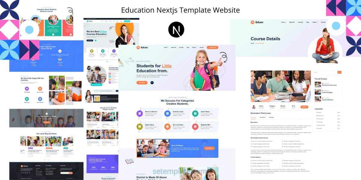 Education Next.js Template Website
