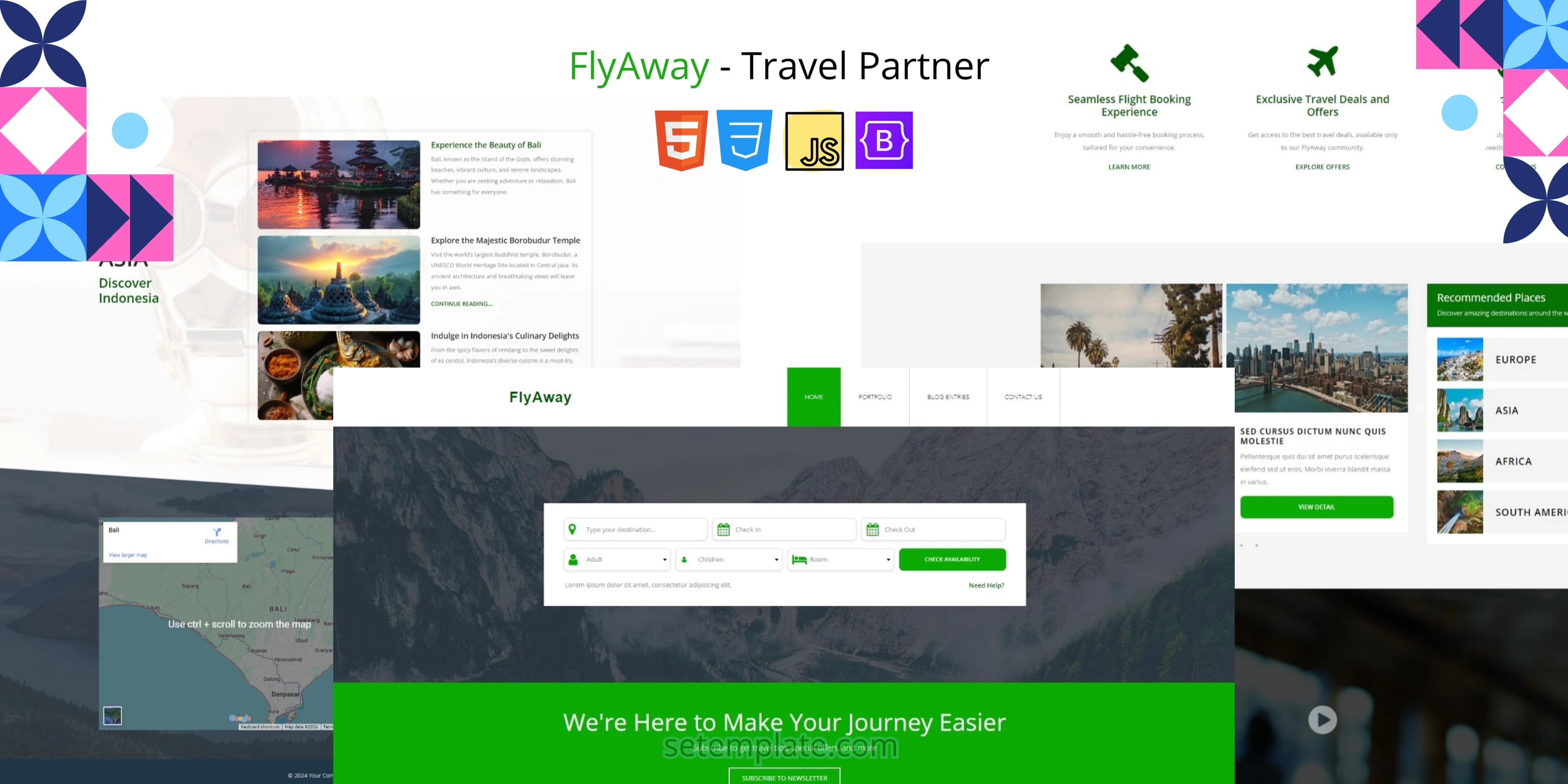 FlyAway - Travel Partner HTML Website Template